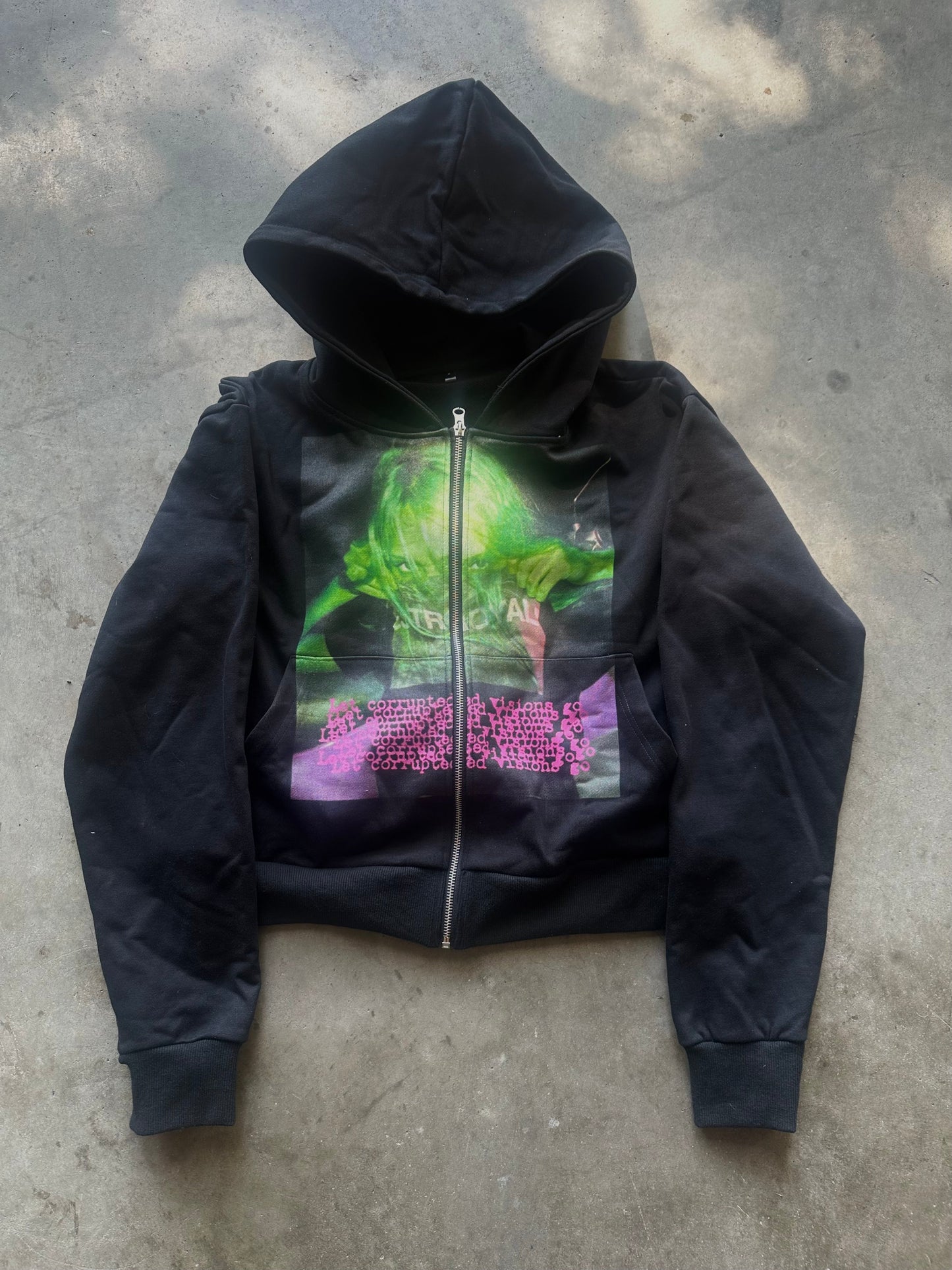 CORRUPTED VISIONS ZIP-UP HOODIE