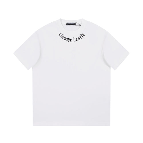 CHROME HEARTS LOGO COLLAR T-SHIRT WHITE