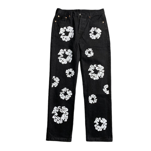 DENIM TEARS x LEVI'S COTTON WREATH JEANS BLACK