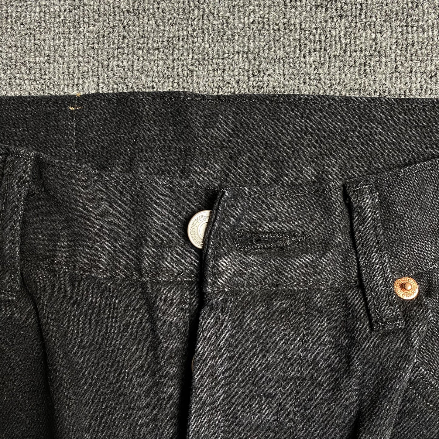 DENIM TEARS x LEVI'S COTTON WREATH JEANS BLACK