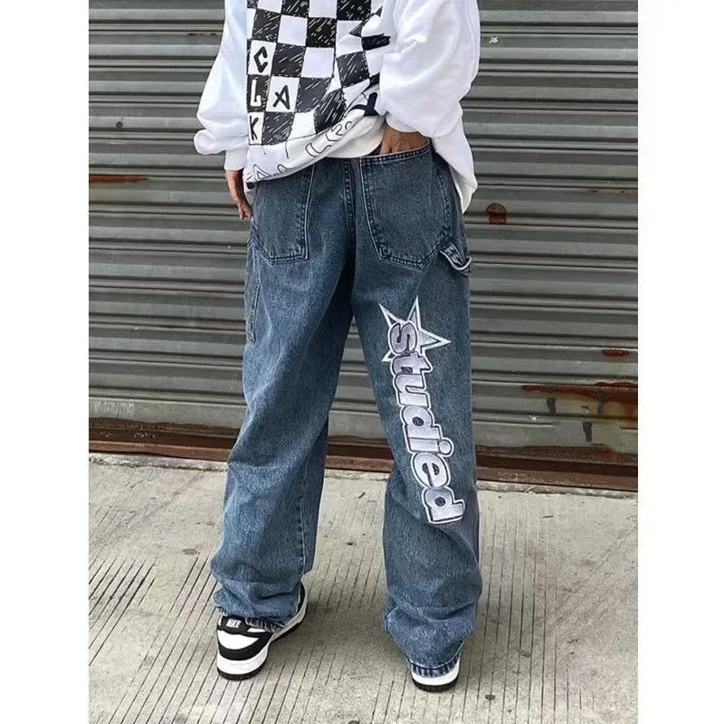 Star Shine Embroidered Jeans