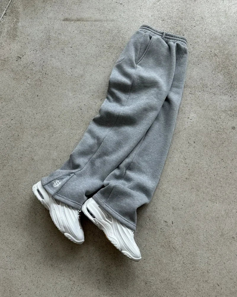 Y2K Straight Leg Baggy Embroidered Sweatpant Joggers Trousers