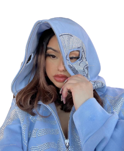 ALTZ - Skull Rhinestone Hoodie