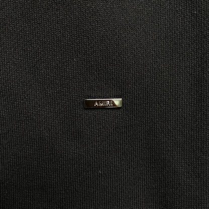 AMIRI LETTER LOGO HOODIE BLACK