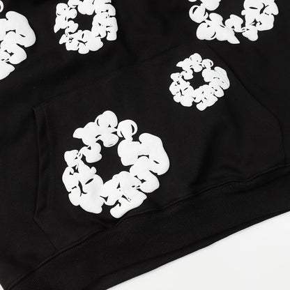 DENIM TEARS COTTON WREATH HOODIE BLACK