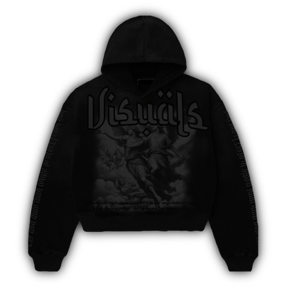 “Guardian angel” black hoodie