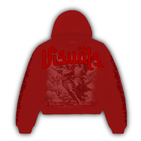 “Guardian angel” red hoodie