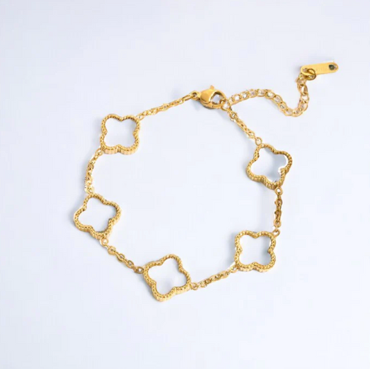 NorLine - Gold-Plated Clover Bracelet